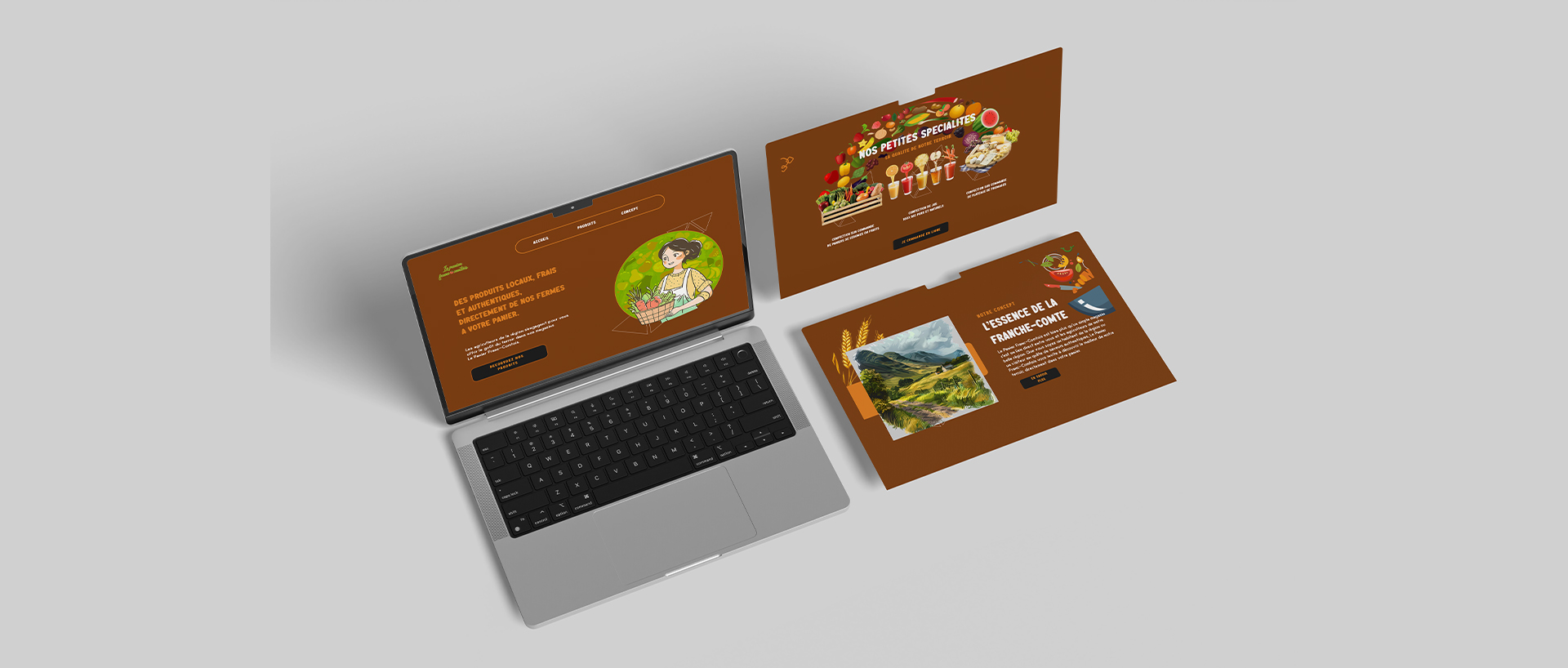 Projet Concéption de Landing Page Magasin BIO local coopérative producteurs Belfort