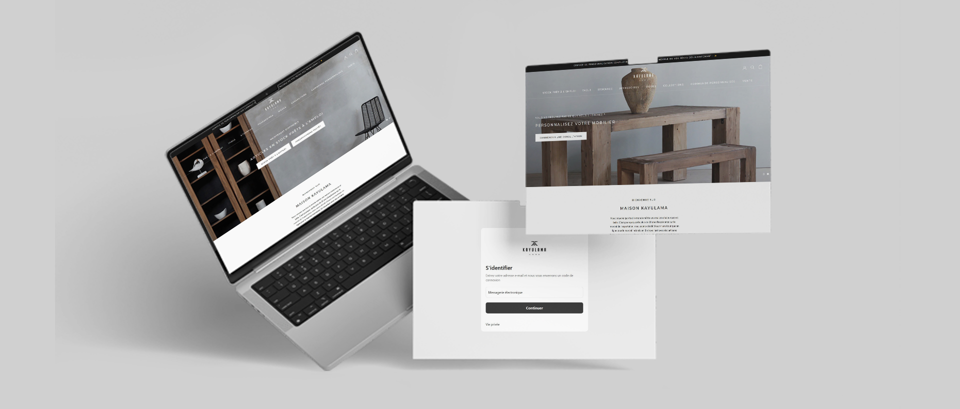 Projet site E-commerce vente de meubles en bois naturels