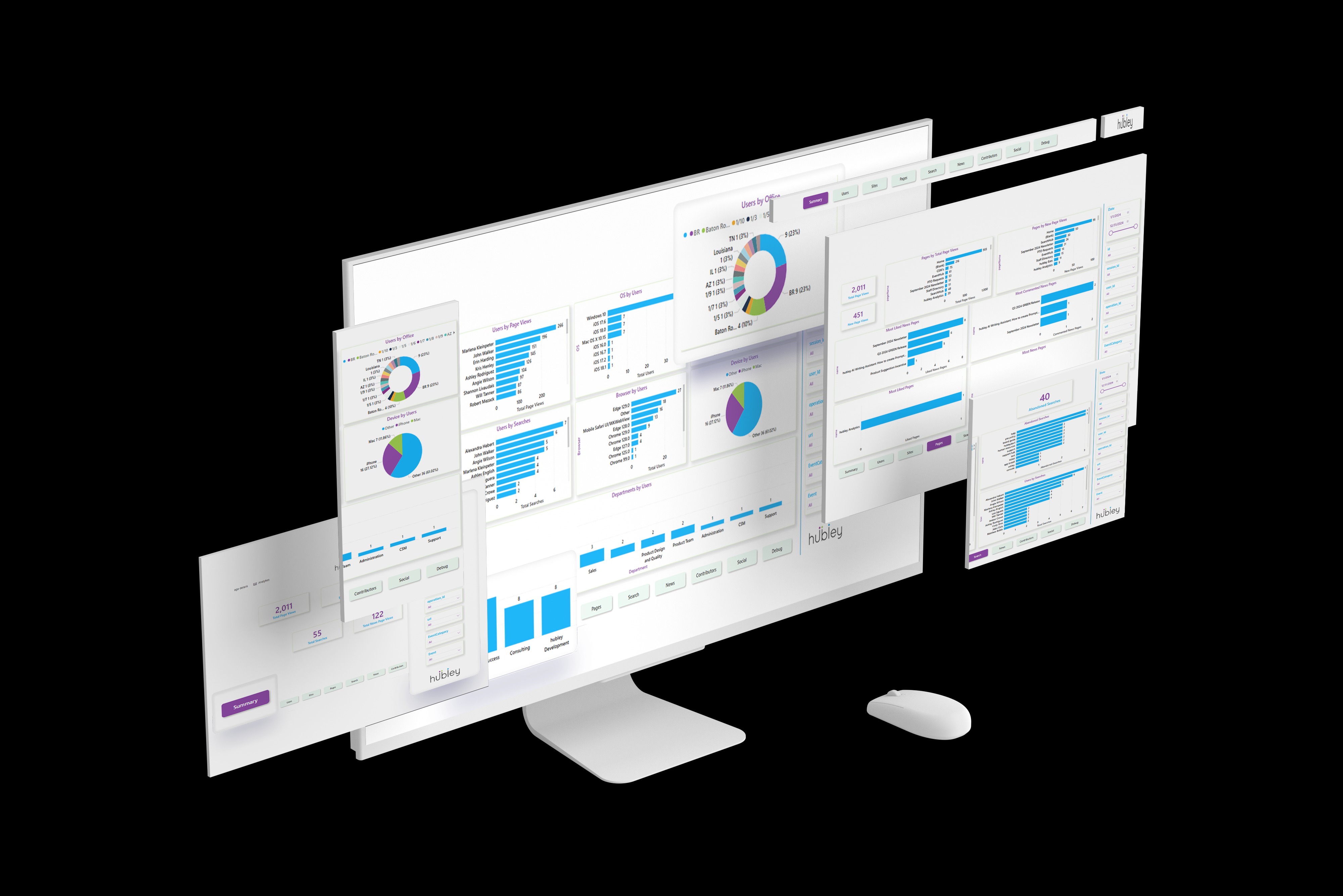 Hubley — Interface desktop